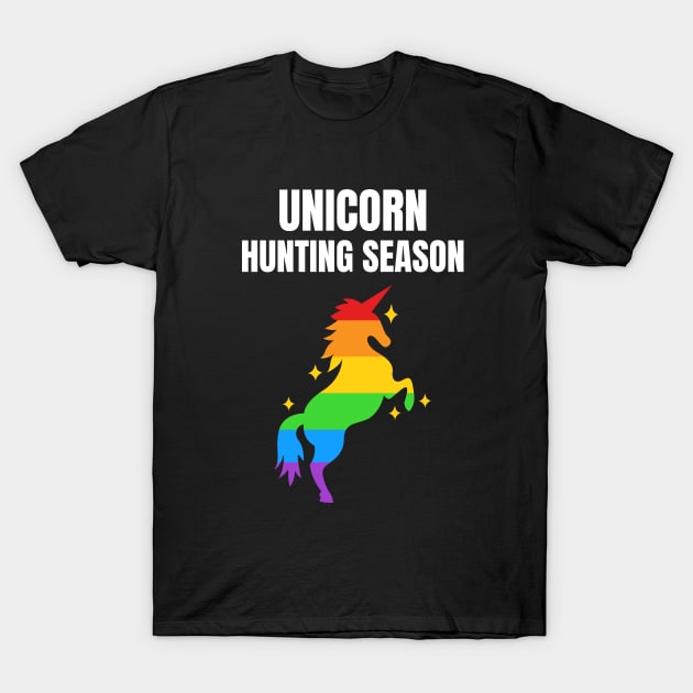 unicorn hunting season T-Shirt by husnimubarok